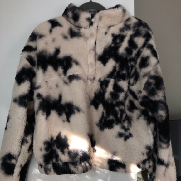 wild fable Sweaters - Wild Fable Target Sherpa - Navy/Cream Tie Dye